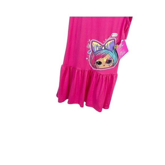 LOL SURPRISE SLEEVELESS ART IS LIFE PINK DRESS SIZE XL 10-12 GIRLS NEW - Picture 3 of 6